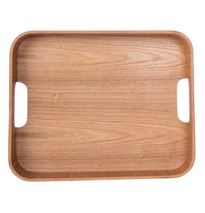 Plateau en bois de manguier Accessoires de cuisine Poignée de conception de fleurs en métal Meilleur plateau en bois décoratif à la mode - Product Image 6