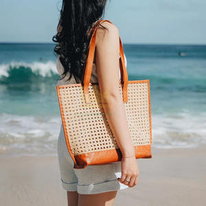 Wholesale <b>Straw</b> Fiber <b>Handbag</b> From Vietnam Fashion Bag for Woman Custom Logo - Product Image 3