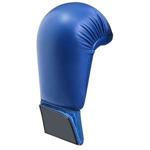 Mitaines de karaté en vinyle bleues, gants de sparring pour l'entraînement et la compétition, protections de mains durables pour les arts martiaux avec un ajustement confortable - Product Image 2