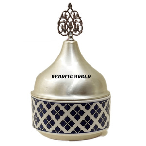 Metal <b>Vintage</b> Candy Jar Premium Quality Handmade Designer Nut Server Classic Stylish Wholesale New Metal Dry Fruit Jar - Product Image 1