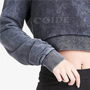Custom Logo Streetwear <b>Women</b> Crop Top Hoodies <b>Pullover</b> <b>Women</b> Crop Hoodie Ladies Casual Wear 2025 - Product Image 5