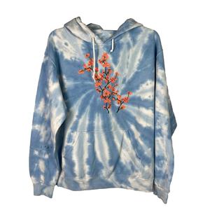 Women's Casual Fashionable Winter Warm Pullover Hoodie Top Selling <b>Tie</b> Dye Embroidery Regular Fit with Front Logo Print - Product Image 1