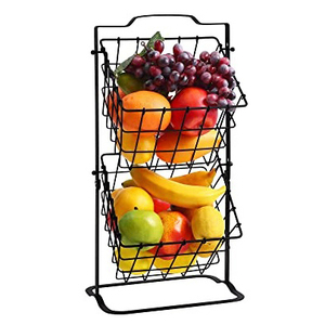 Banana Hanger Fruit <b>Basket</b> <b>Storage</b> Metal Wire <b>Basket</b> Woven Bamboo Iron Daily Home Organizing <b>Vegetable</b> <b>Storage</b> Kitchen Garden - Product Image 3