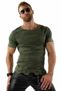 Breathable Wholesale Solid Acid <b>Wash</b> Distressed 100% Cotton Eco-Friendly Oxford Fabric T-Shirts Customized Logo Printed OEM 2026 - Product Image 4