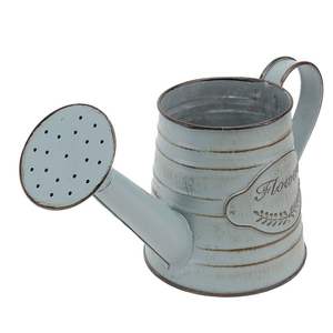 Bidon d'eau en métal peint vintage unique avec impression florale traditionnelle pour décor rustique et arrosage de jardin - Product Image 2