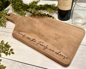 Tabla de Cortar de Madera de Mango con Mango, Regalo de Boda Personalizado, Juego de Bandeja para Servir y Charcutería, Tabla de Cortar de Madera - Product Image 1