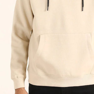 Sweat-shirt à capuche en polaire pour homme, mélange polyester/coton, doux et respirant, personnalisable avec logo, commandes en gros OEM - Product Image 2