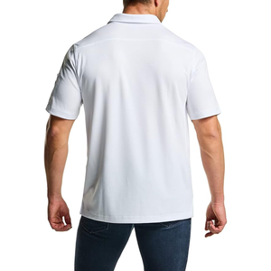 Style décontracté d'été avec motif solide T-shirt polo de haute qualité pour hommes T-shirt à manches courtes personnalisé pour hommes Polo - Product Image 3