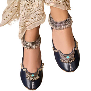 Pakistan Made Cheap Price High Quality Faux Leather Khussa Anti-Slippery Feature Customizable OEM Services New Fashion <b>Design</b> - Product Image 1