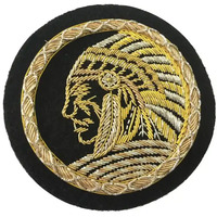 Écussons et badges maçonniques brodés à la main de haute qualité, motifs floraux et alphabétiques, en tissu PVC écologique, résine et feutre