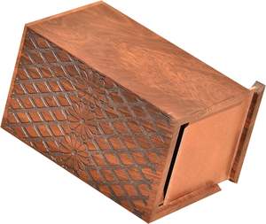 Cremation Urn Wood Adults <b>for</b> <b>Ashes</b> Funeral Urn Burial Lid Pet <b>Keepsakes</b> <b>for</b> Decorative (Extra Large 11 x 6.25 x 6.25 inches) - Product Image 6