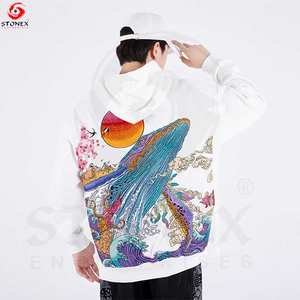 Sweats à capuche pour hommes sur la taille Pullover unisexe Hoodies - Product Image 3