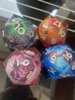 Eye DND Dés Dragon Eye Liquid Core Sharp Edge Jeu de dés faits à la main pour donjons et dragons D20 Dés géants