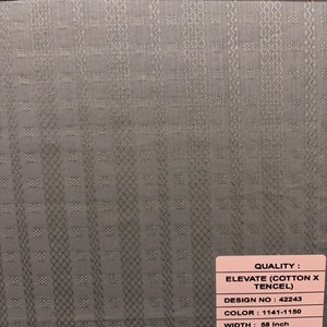 Tela de Alta Calidad Premium 58% Algodón y Tencel, Mezcla Sostenible para Camisas, Vestidos y Uniformes, Exportación Global - Product Image 2