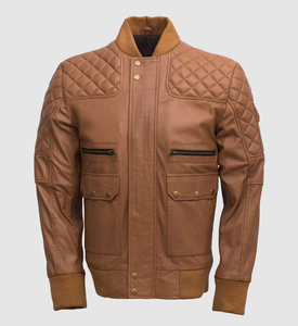 Veste en cuir pour femmes teinte unie à prix de gros à vendre à bas quantité minimale de commande Nouvelle arrivée Veste en cuir pour femmes de couleur unie - Product Image 3