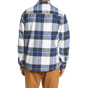 เสื้อเชิ้ตผ้าสักหลาดลายสก็อตสำหรับผู้ชายเสื้อลำลองแขนยาวทำจากโพลีเอสเตอร์ใส่สบายออกแบบได้ตามต้องการ2025 - Product Image 3