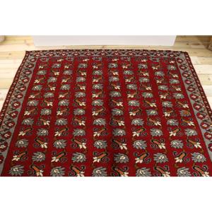 Tapis de 5,9 x 10,5 pieds, tapis vintage, tapis turc en laine rouge à pois - Product Image 3