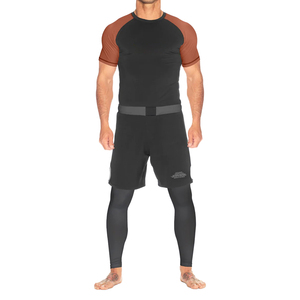 Haute Performance Compression Fit MMA Grappling Shirt Respirant Spandex Polyester Anti-humidité Rash Guards aux meilleurs prix - Product Image 1