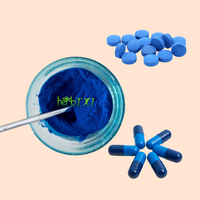 Pigment bleu Extrait naturel de spiruline Phycocyanine en poudre E6 E18 E25 E40 Comprimés de phycocyanine Capsules de phycocyanine