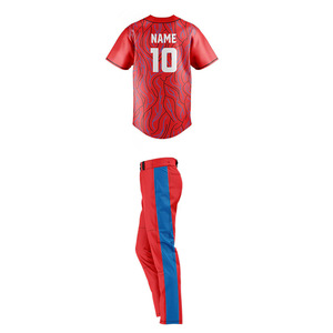 Personalizado Sublimado Nombre del equipo Logo Ropa de béisbol Uniforme Mujeres Hombres Camisetas de béisbol Diseño - Product Image 6