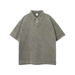 Polo de Alta Calidad para Hombre, 275G, 100% Algodón, Teñido, Estilo Casual, Talla Grande - Product Image 1