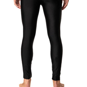 Leggings pour hommes, coupe ajustée, taille élastique, couleur unie, collants de sport pour la salle de sport, respirants, en spandex/nylon, pantalons de compression, service OEM - Product Image 5