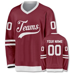 Maillot de hockey sur glace personnalisé 2025 – Unisexe, pour adultes, tendance, tenue d'équipe sportive, uniformes avec impression par transfert thermique sur le devant, 100 % personnalisable - Product Image 2