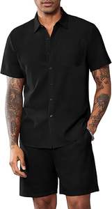 Ensembles de survêtements pour hommes Shorts Polos à fermeture éclair quart de tour Shorts de dessous Tenues de sport Ensembles de survêtements d'été Ensembles courts décontractés Confortables - Product Image 2