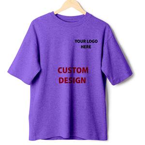 T-shirt ample en coton personnalisé pour hommes, haut oversize, fournisseur du Bangladesh, vente en gros - Product Image 2