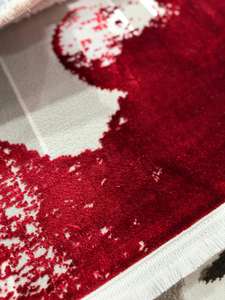 Tapis rectangulaire moderne Adiva, fabriqué à la machine, en jacquard, polypropylène, jute, polyester, tissé, à poils longs, épais, résistant aux taches, abstrait - Product Image 5