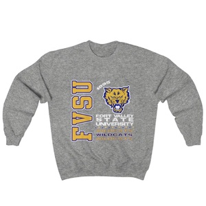 FVSU Wildcats ajouter n'importe quelle broderie personnalisée col rond manches longues or et couleurs personnalisées vêtements universitaires sweats à capuche - Product Image 2