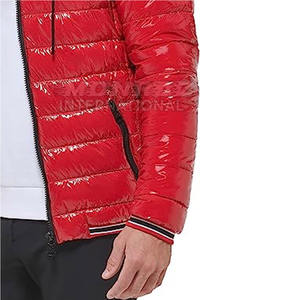 เสื้อแจ็กเก็ตแฟชั่นกันลมสำหรับผู้ชายเสื้อแจ็คเก็ตขนเป็ดสำหรับฤดูหนาวสีพื้นเสื้อ2025ลำลองสไตล์สตรีทแวร์สำหรับผู้ชาย - Product Image 2