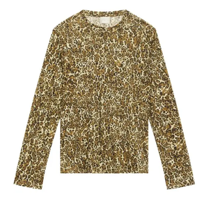 Las mejores camisetas Vintage con estampado de animales para mujer, camisetas de manga larga de verano informales con cuello redondo, antibolitas, transpirables, hechas en Bangladesh - Product Image 3