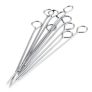 Utensilios de cocina para Hotel, palitos de Metal de acero inoxidable, brochetas para Kebab y barbacoa para Kebab y cocina al aire libre, accesorio para parrilla de carbón para uso doméstico - Product Image 6