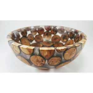 Tazón de Madera Rústico con Borde Natural, Plato Redondo para Frutas de Madera de Mango, Estilo Rústico Ecológico para Decoración de Cocina - Product Image 6