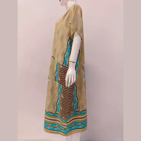 Camisón Juvenil Cómodo para el Día a Día, Largo hasta la Rodilla, de Rayón, Diseño Elegante, Estampado Floral Suave, Cintura Elástica, 2 Bolsillos