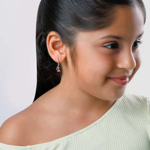 Boucles d'oreilles en argent Bamby pour enfants Bijoux élégants pour enfants - Product Image 6