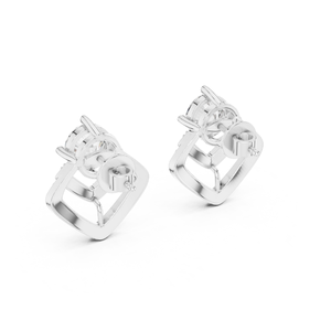 Pendientes de diamantes de forma redonda, joyería fina certificada por IGI cultivada en laboratorio, Ideal para negocios de joyería de lujo y venta al por mayor - Product Image 4