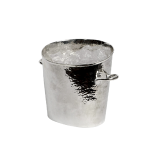 Enfriador de Vino redondo de acero Cubo de hielo redondo Estilo moderno Barware y enfriador de vino Bebida Diseño único de latón hecho a mano - Product Image 6