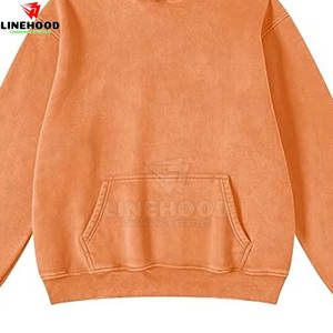 Top Trending Men's Acid Wash 100% Cotton Basics Hoodies Temporada de invierno Sudaderas mezcladas de algodón - Product Image 2