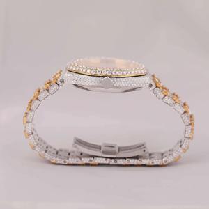 Montre en diamant Moissanite VVS de qualité supérieure, dernier design, pour hommes et cadeaux, à prix raisonnable, en provenance d'Inde ETA - Product Image 4