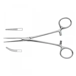 Surgical Needle Holder Surgical Instruments Kelly-Forceps OEM Service Stainless Steel Self Locking Curved Kelly-Forceps