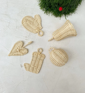 Nouveaux produits de décoration de Noël, étoiles en rotin faites à la main, ornements de Noël tissés pour la décoration de la maison pendant les fêtes - CARYLN - Product Image 5