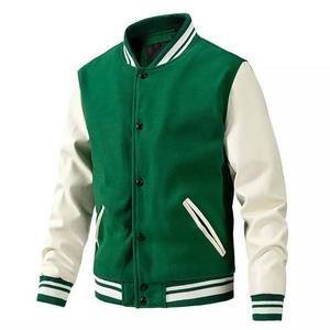 Veste Letterman avec logo personnalisé patchs meilleur matériel vestes universitaires veste de baseball universitaire en cuir à manches pour hommes - Product Image 6