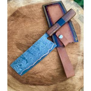 Cuchillo de Cocina Multifuncional JEXMOO, Hecho a Mano, de Acero Inoxidable, con Funda de Cuero - Product Image 5