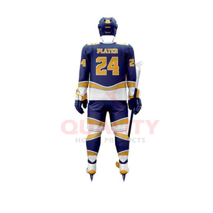 Uniformes de hockey sur glace abordables avec coutures renforcées conception flexible et tissu à séchage rapide adapté à la vente à bas prix - Product Image 2