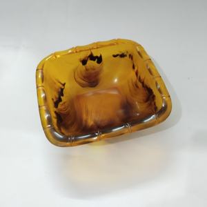 2025 Latest <b>Large</b> Square Resin <b>Bowl</b> Customized Modern Wide Fruit or salad <b>Serving</b> <b>Bowl</b> with Matt-Finish for Party Multi-Purpose - Product Image 2