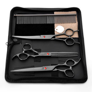 Nouvelle arrivée ensemble de ciseaux de coiffure professionnels ensemble de ciseaux de coiffeur amincissants ciseaux de coupe de cheveux salon cisailles à cheveux/ - Product Image 3