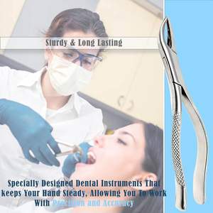 Pince d'extraction de dents en acier inoxydable Instruments dentaires Pince dentaire à motif américain Pince d'extraction dentaire - Product Image 5