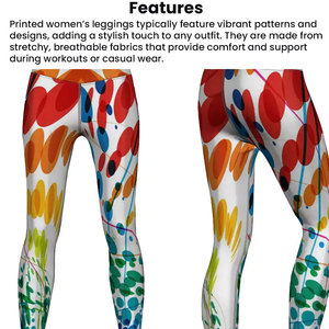 Leggings athlétiques sublimés personnalisés pour femmes pantalons de yoga extensibles taille haute pour le sport et la salle de sport étiquettes de marque personnalisées - Product Image 5